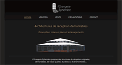Desktop Screenshot of lorangerieephemere.com
